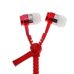 Наушники Luazon VBT 1.10 «Молния», вакуумные, микрофон, красные - фото 51363813