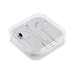 Наушники Luazon W-30, проводные, вкладыши, микрофон, кабель 90 см, белые - фото 51363835