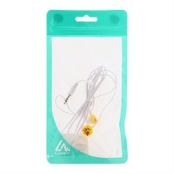 Наушники Luazon «Смайлики» LN-1, вакуумные, желто-белые - фото 51363922