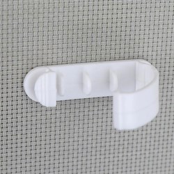 Держатели для проводов, набор 3 шт., на 5 проводов, белые - фото 51363963