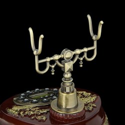 Ретро-телефон «Бабочка», громкая связь, 23×26 см, коричневый - фото 51364265