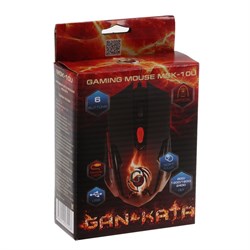 Мышь Dialog MGK-10U Gan-Kata, игровая, проводная, оптическая, 2400 dpi, USB, чёрная - фото 51364340