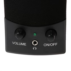 Компьютерные колонки Perfeo UNO, 2.0, 2 х 1,5 Вт, Jack 3.5 мм, USB, черные - фото 51364345