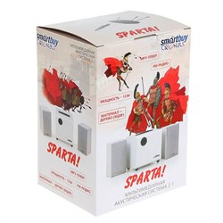 Компьютерные колонки 2.1 SmartBuy SPARTA SBA-210, 2х2 Вт+8 Вт, MP3, FM, 220 В, белые - фото 51364406