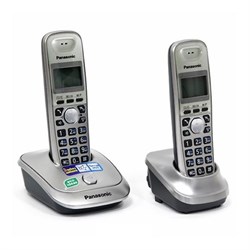 Радиотелефон Dect Panasonic KX-TG2512RUN, АОН, платиновый - фото 51364469