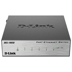 Коммутатор D-Link DES-1005D/O2B неуправляемый настольный 5x10/100BASE-TX - фото 51364523