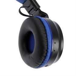 Наушники беспроводные Luazon HQ-3, складные, микрофон, microSD, черно-синие - фото 51364786