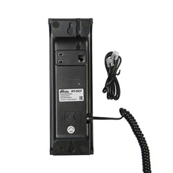 Проводной телефон Ritmix RT-007, настольно-настенный, стильный дизайн, черный - фото 51364796