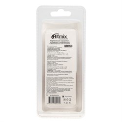 Наушники Ritmix RH-112M, вакуумные, микрофон, 104 дБ, 32 Ом, Jack 3.5 мм, кабель 1 м, чёрные - фото 51364935