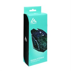 Мышь LuazON MB-2.9, игровая, оптическая, подсветка, покрытие soft-touch, 1.35 м - фото 51364971