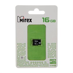 Карта памяти Mirex microSD, 16 Гб, SDHC, класс 10 - фото 51365017