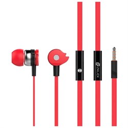 Наушники с микрофоном Oklick HS-S-210, вкладыши, в ушной раковине, провод 1.2 м, красные - фото 51365371