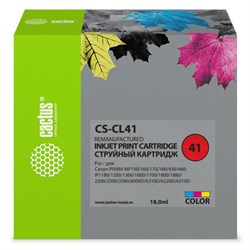 Картридж струйный Cactus CS-CL41 голубой/пурпурный/желтый для Canon Pixma MP150/MP160/MP170/MP180/MP - фото 51365528