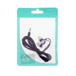 Наушники Luazon VBT 1.7, вакуумные, плоский провод, МИКС - фото 51365842