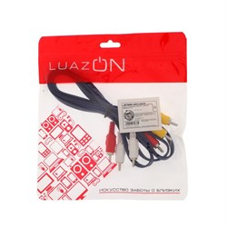 Кабель Luazon KDGN-001, 3xRCA (M) - 3xRCA (M), 1.5 м - фото 51365933