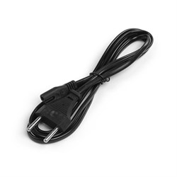 Кабель питания Luazon KDGN-004, штекер С7, 2.5 А, 1.5 м, чёрный - фото 51365937