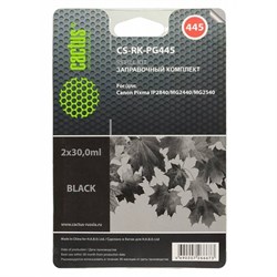 Заправочный набор Cactus CS-RK-PG445 черный 60мл для Canon Pixma - фото 51366318