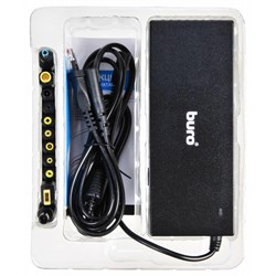 Адаптер питания Buro BUM-1129М120, ручной, 120 Вт, 12 В-24 В, 11-переходников, 1xUSB, 1 A - фото 51366480