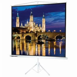Экран проекционный 180 х 180 см, BRAUBERG TRIPOD, матовый, на треноге - фото 51366542