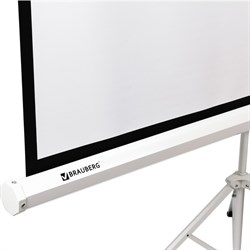 Экран проекционный 180 х 180 см, BRAUBERG TRIPOD, матовый, на треноге - фото 51366544