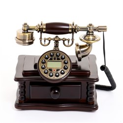 Ретро-телефон «Письменный стол», шкатулка, 16×25×26 см - фото 51366601