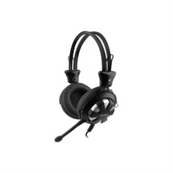 Наушники с микрофоном A4Tech HS-28, 1.8 м, мониторы, оголовье, HS-28 (BLACK), чёрные - фото 51366612