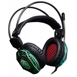 Наушники с микрофоном Oklick HS-L500G TOXIC 2.2м мониторы оголовье (HS-L500G) черный - фото 51366627