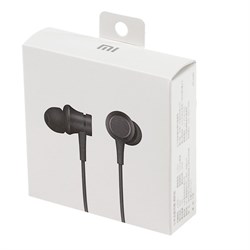 Наушники Xiaomi Mi In-Ear Basic ZBW4354TY, вакуумные, микрофон, 93 дБ, Jack 3.5 мм, кабель 1.25 м, чёрные - фото 51366633