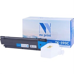 Картридж NVP NV-TK-590, для Kyocera, 5000k, совместимый, голубой - фото 51366865