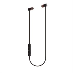 Наушники спортивные беспроводные, магнитные, Luazon VBT 1.6, вакуумные, Bluetooth 4.1, с микрофоном, 90 мАч, металлический корпус, чёрные - фото 51367055