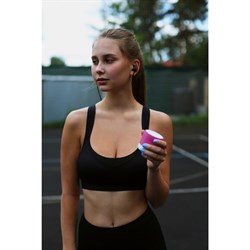 Наушники спортивные беспроводные, магнитные, Luazon VBT 1.6, вакуумные, Bluetooth 4.1, с микрофоном, 90 мАч, металлический корпус, чёрные - фото 51367060