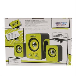 Компьютерные колонки 2.1 Smartbuy BUZZ SBA-2610, 2х1 Вт+3 Вт, MP3, FM, ПДУ, USB,сереб-желтые - фото 51367124