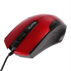 Мышь Qumo M14 Office, проводная, оптическая, 3 кнопки, 1000 dpi, USB, красная - фото 51367149