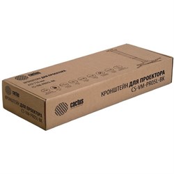 Кронштейн для проектора Cactus CS-VM-PR-05L-BK, настенный, потолочный, до 10 кг, поворот-наклон, чёрный - фото 51367287
