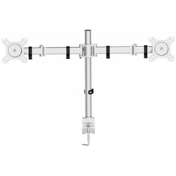 Кронштейн Cactus CS-VM-D29-AL, для 2-х мониторов,наклон-поворот,13"-27",до 2х8 кг,серебрис - фото 51367306