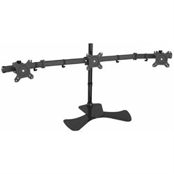 Кронштейн Cactus CS-VM-MP330S-BK, для 3-х мониторов, наклонный, 15"-24", до 3х8 кг, черный - фото 51367316