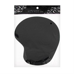 Коврик для мыши LuazON, подушка под руку, чёрный - фото 51367390