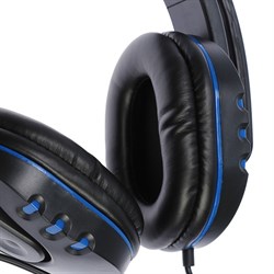 Наушники Defender Warhead G-160, игровые, микрофон, 3.5 мм, 2.5 м, черно-синий - фото 51367433