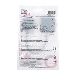 Адаптер Cablexpert A-DVID-VGAF-01, DVI 25(m)-VGA(f), кабель 0.2 м, черный - фото 51367457