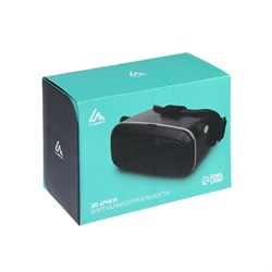 3D Очки виртуальной реальности Luazon, смартфоны до 6.5" (75×160 мм), чёрные - фото 51367491