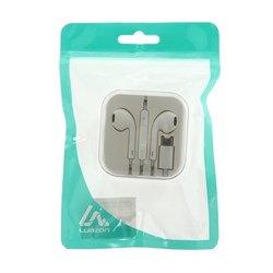 Наушники Luazon VBT 1.13, вкладыши, микрофон, разъем Type-C, белые - фото 51367625