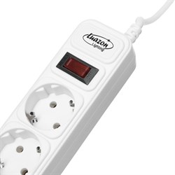 Сетевой фильтр Luazon Lighting, 6 розеток, 5 м, 2200 Вт, 3 х 0.75 мм2, 10 А, 220 В, белый - фото 51367724
