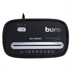 Шредер Buro Home BU-S050C (P-3), фрагменты 5×35 мм, 5 листов, уничтожает пластиковые карты, 13 л - фото 51367761