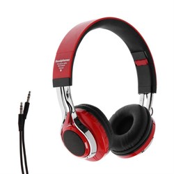 Наушники беспроводные, накладные, Luazon RX-1, Bluetooth 4.2, с микрофоном, с подсветкой LED, microSD, FM, 250 мАч, красные - фото 51367827