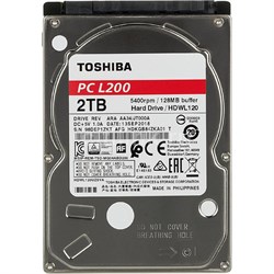 Жесткий диск Toshiba L200, 2Тб, SATA-III, 3.5" - фото 51368075