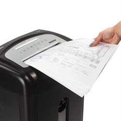 Шредер BRAUBERG S18-S (Р-2), бесшумный, полоски 6 мм, 18 листов, скобы, пл.карты, CD, 28 л - фото 51368136