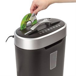 Шредер BRAUBERG S8 (Р-4), фрагменты 4х18 мм, 8 листов одновременно, скобы, пл.карты,CD, 16л   486393 - фото 51368141