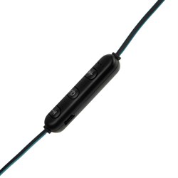 Наушники спортивные беспроводные, Luazon VBT 1.12, вакуумные, Bluetooth 4.1, с микрофоном, 80 мАч, чёрно-синие - фото 51368225