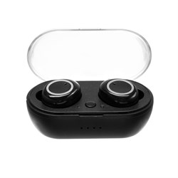 Наушники беспроводные Luazon VBT 1.20, вакуумные, Bluetooth 5.0, 40/300 мАч, чёрные - фото 51368236