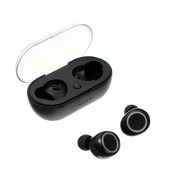 Наушники беспроводные Luazon VBT 1.20, вакуумные, Bluetooth 5.0, 40/300 мАч, чёрные - фото 51368238